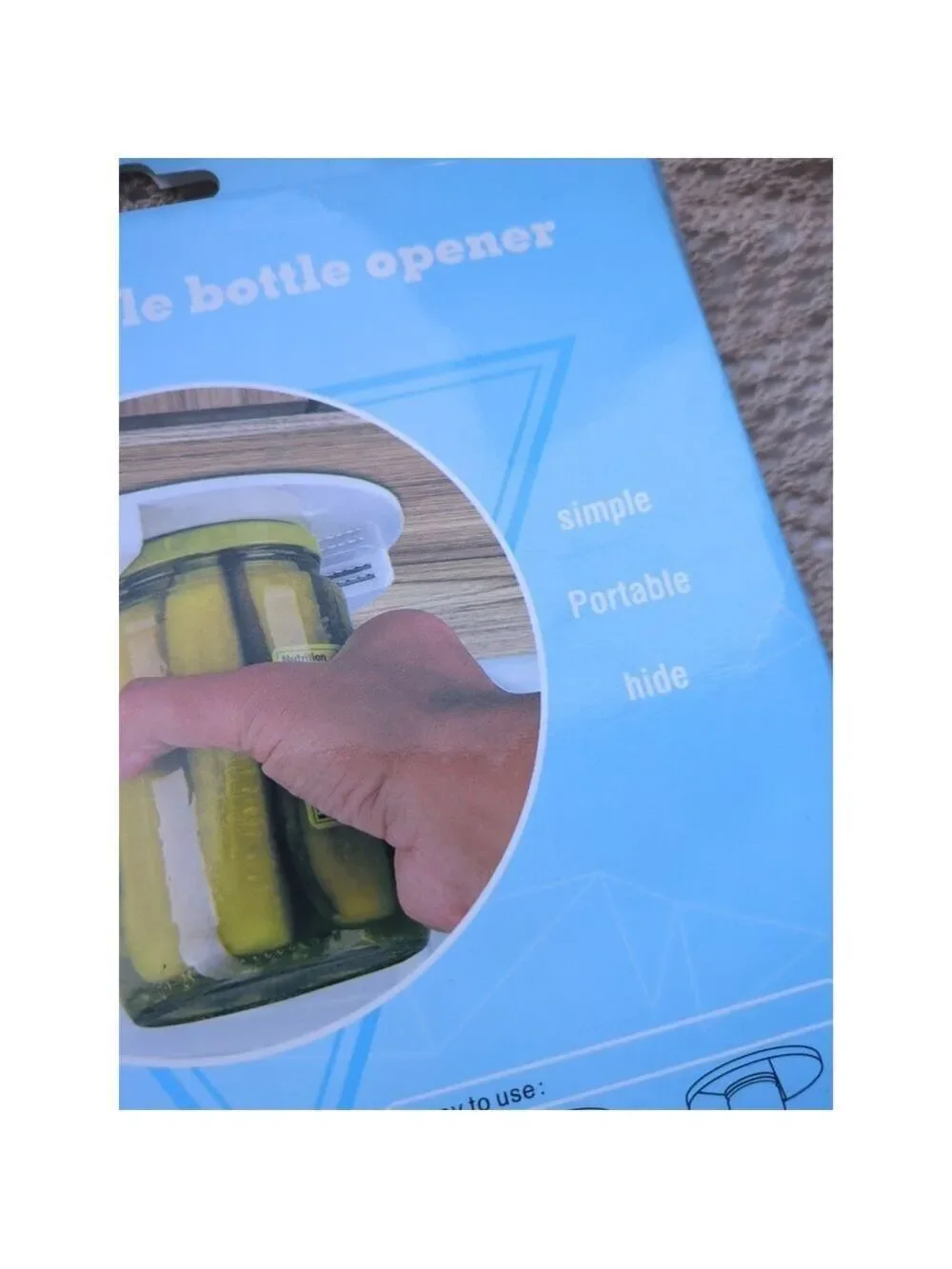 Jar Opener - Bottle Opener - Under Cabinet Jar, Lid‎ & Bottle Opener. New